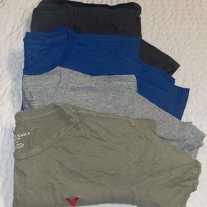 Crew Neck T-shirt Bundle Mens Small Short Sleeve Shirts Work Casual